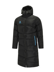 Пуховик KELME Adult Long Jacket (Black/Light Blue)