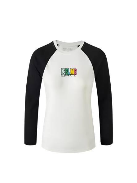 Лонгслив KELME Long-Sleeved T-Shirt (White/Black)