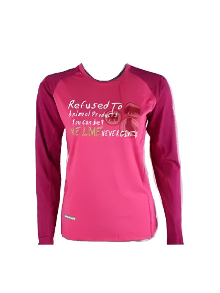 Лонгслив KELME Women's Quick-Drying Long-Sleeved T-Shirt Pink