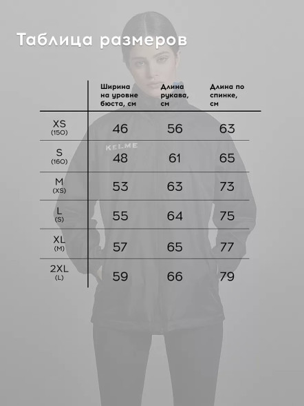 Ветровка KELME Raincoat Black