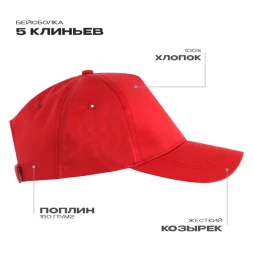 Бейсболка STAN 5 клиньев хлопок 150, 13