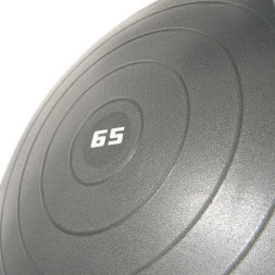 Мяч гимн. TORRES, FB122565, диам. 65 см, эласт. ПВХ,с защ. от взрыва, с насосом, серый