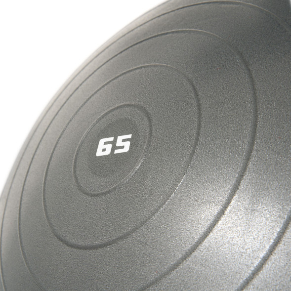 Мяч гимн. TORRES, FB122565, диам. 65 см, эласт. ПВХ,с защ. от взрыва, с насосом, серый