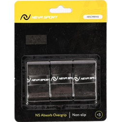 Овергрип NEVA SPORT, UOA2-101, упак. по 3 шт, 0.6 мм, 110см, белый