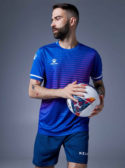Футбольная форма KELME Short Sleeve Football Uniform (Blue/Dark Blue)