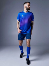 Футбольная форма KELME Short Sleeve Football Uniform (Blue/Dark Blue)
