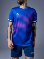 Футбольная форма KELME Short Sleeve Football Uniform (Blue/Dark Blue)