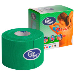Тейп кинезиологический CureTape Black, 5 см x 5 м, 160226, черный