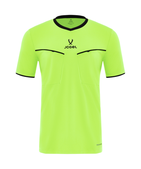 Футболка судейская JOGEL DIVISION PerFormDRY Referee SS Tee 2.0, желтый неон