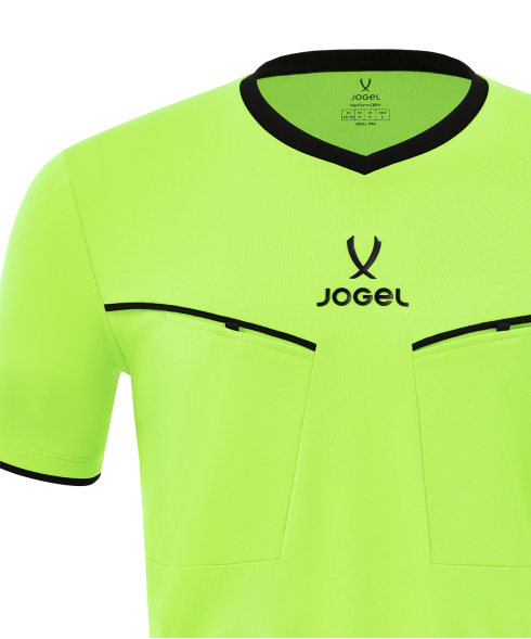 Футболка судейская JOGEL DIVISION PerFormDRY Referee SS Tee 2.0, желтый неон