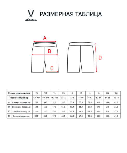 Шорты игровые JOGEL DIVISION PerFormDRY Union Shorts, белый/белый