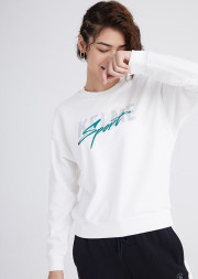Свитшот KELME Women's Round Neck Sweater White