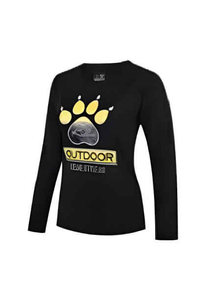 Лонгслив KELME Women's Round Neck Long Sleeve T-Shirt Black