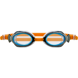 Очки детские для плав TORRES Fish Kids, SW-32522OR, голубые линзы,бело-ч оправа, раздв  рег ремешок