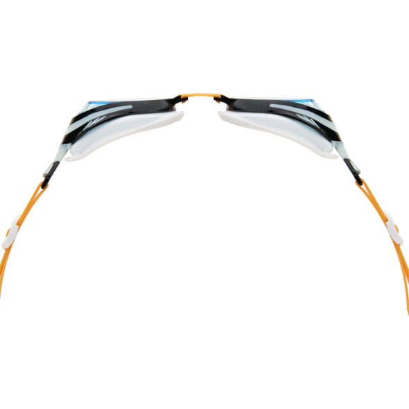 Очки детские для плав TORRES Fish Kids, SW-32522OR, голубые линзы,бело-ч оправа, раздв  рег ремешок