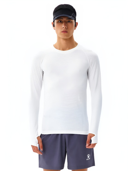 Термобелье (верх) KELME Lightweight Compression Long Sleeves White