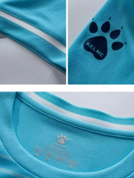Футбольная форма KELME Short Sleeve Football Uniform (Light Blue/White)