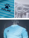 Футбольная форма KELME Short Sleeve Football Uniform (Light Blue/White)
