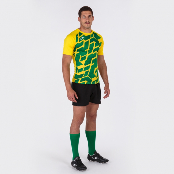 Футболка с коротким рукавом PERFORMANCE RUGBY Желтый-зеленый
