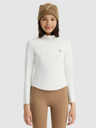Лонгслив KELME Half-Open Long-Sleeved T-shirt White