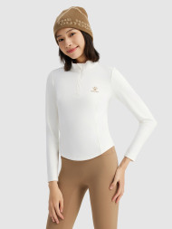 Лонгслив KELME Half-Open Long-Sleeved T-shirt White
