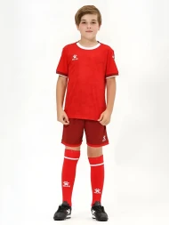 Детская футбольная форма KELME Short-Sleeved Football Suit Red