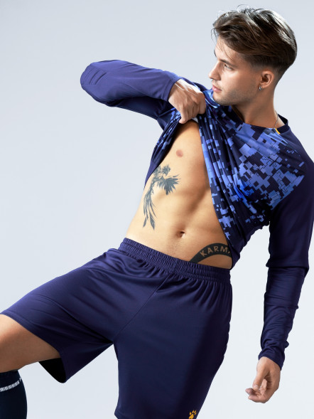 Вратарская форма KELME Long Sleeve Goalkeeper Suit Dark Blue