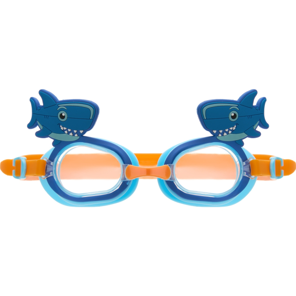 Очки детские для плав TORRES Fun Kids, SW-32524BL, прозрач линзы,синяя оправа, широкий рег ремешок