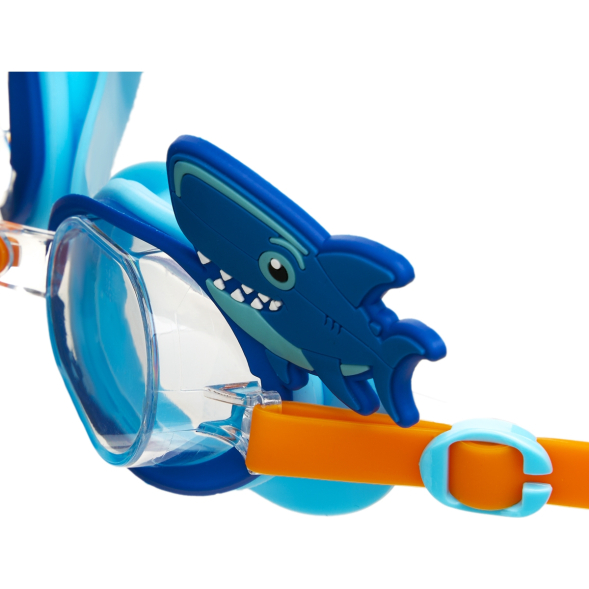 Очки детские для плав TORRES Fun Kids, SW-32524BL, прозрач линзы,синяя оправа, широкий рег ремешок