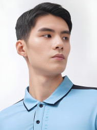 Футболка KELME Short Sleeve Polo Shirt Light Blue