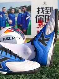 Шиповки KELME Men's Football Shoes (TF) (White/Blue)