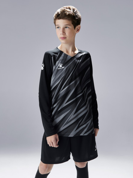 Детская вратарская форма KELME Long Sleeve Goalkeeper Suit Black