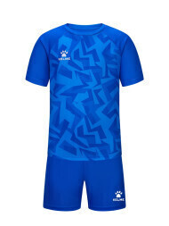 Детская футбольная форма KELME Short Sleeve Football Set Kids Blue