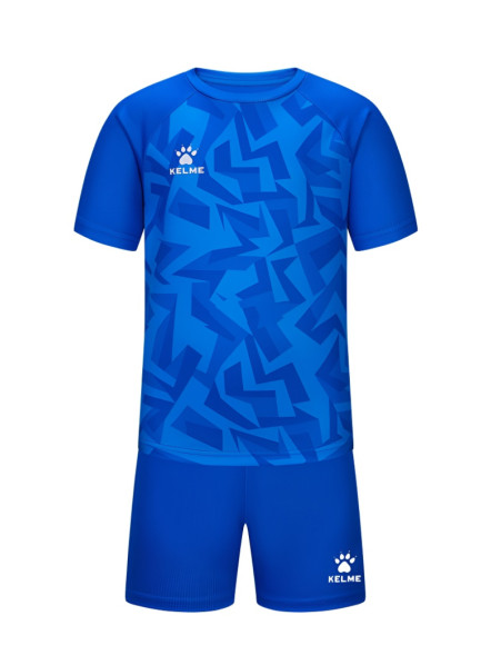 Детская футбольная форма KELME Short Sleeve Football Set Kids Blue
