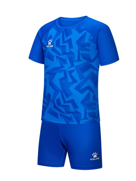Детская футбольная форма KELME Short Sleeve Football Set Kids Blue