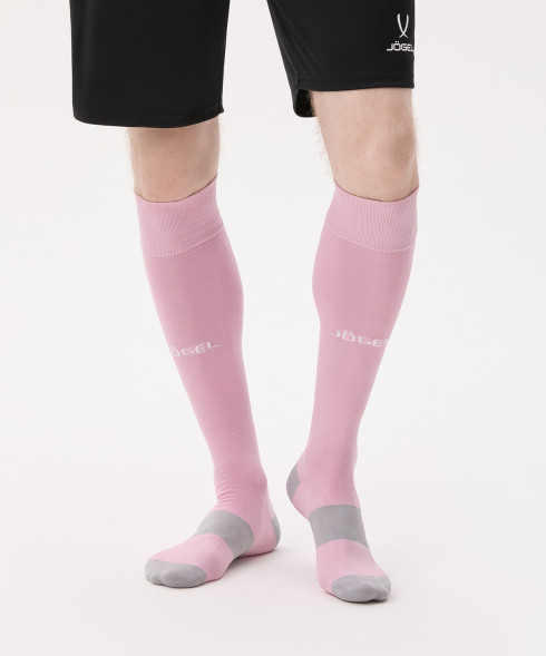 Гетры футбольные JOGEL CAMP BASIC SOCKS, розовый/белый