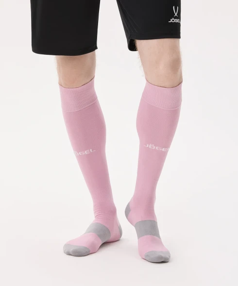Гетры футбольные JOGEL CAMP BASIC SOCKS, розовый/белый