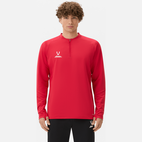 Джемпер тренировочный JOGEL PREMIER PerFormDRY Training 1/4 Zip Top, красный