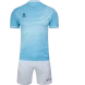 Детская футбольная форма KELME Short Sleeve Football Uniform (Light Blue/White)