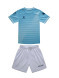Детская футбольная форма KELME Short Sleeve Football Uniform (Light Blue/White)