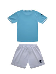Детская футбольная форма KELME Short Sleeve Football Uniform (Light Blue/White)