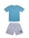 Детская футбольная форма KELME Short Sleeve Football Uniform (Light Blue/White)