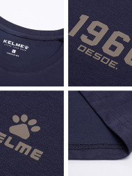 Футболка KELME Round Neck Short Sleeve T-Shirt Dark Blue