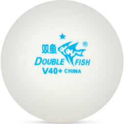 Мяч для наст  тенниса  DOUBLE FISH No-Star Ball, арт V40+, диам  V40+мм 100 шт,белый