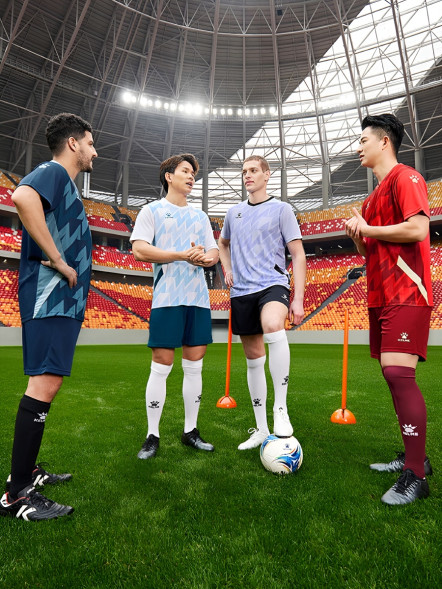 Футбольная форма KELME Football Suit (White/Dark Blue)