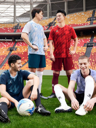 Футбольная форма KELME Football Suit (White/Dark Blue)