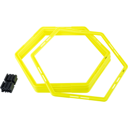 Набор шестиугольных напольных обручей JÖGEL Agility Hoops JA-216, 6 шт.