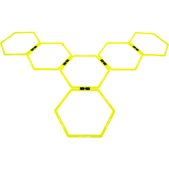 Набор шестиугольных напольных обручей JOGEL Agility Hoops JA-216, 6 шт.