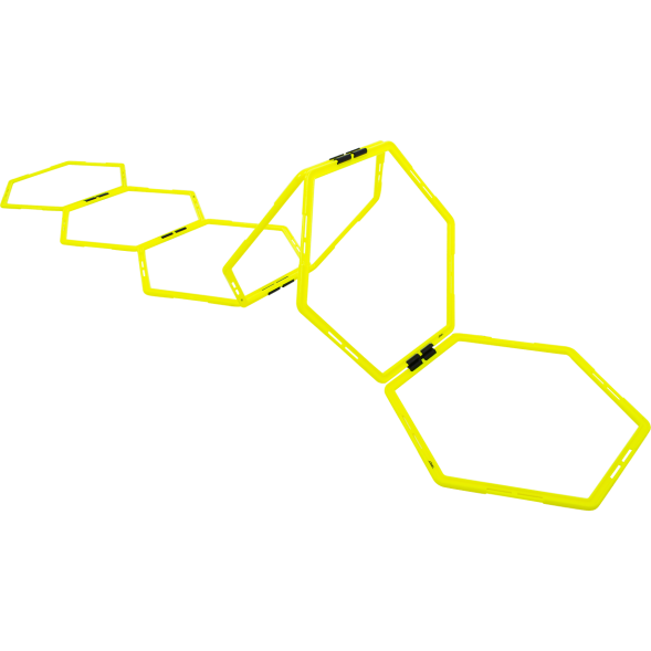Набор шестиугольных напольных обручей JOGEL Agility Hoops JA-216, 6 шт.