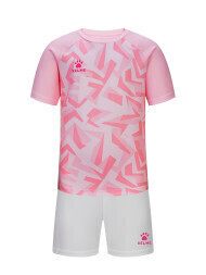 Детская футбольная форма KELME Short Sleeve Football Set Kids Pink